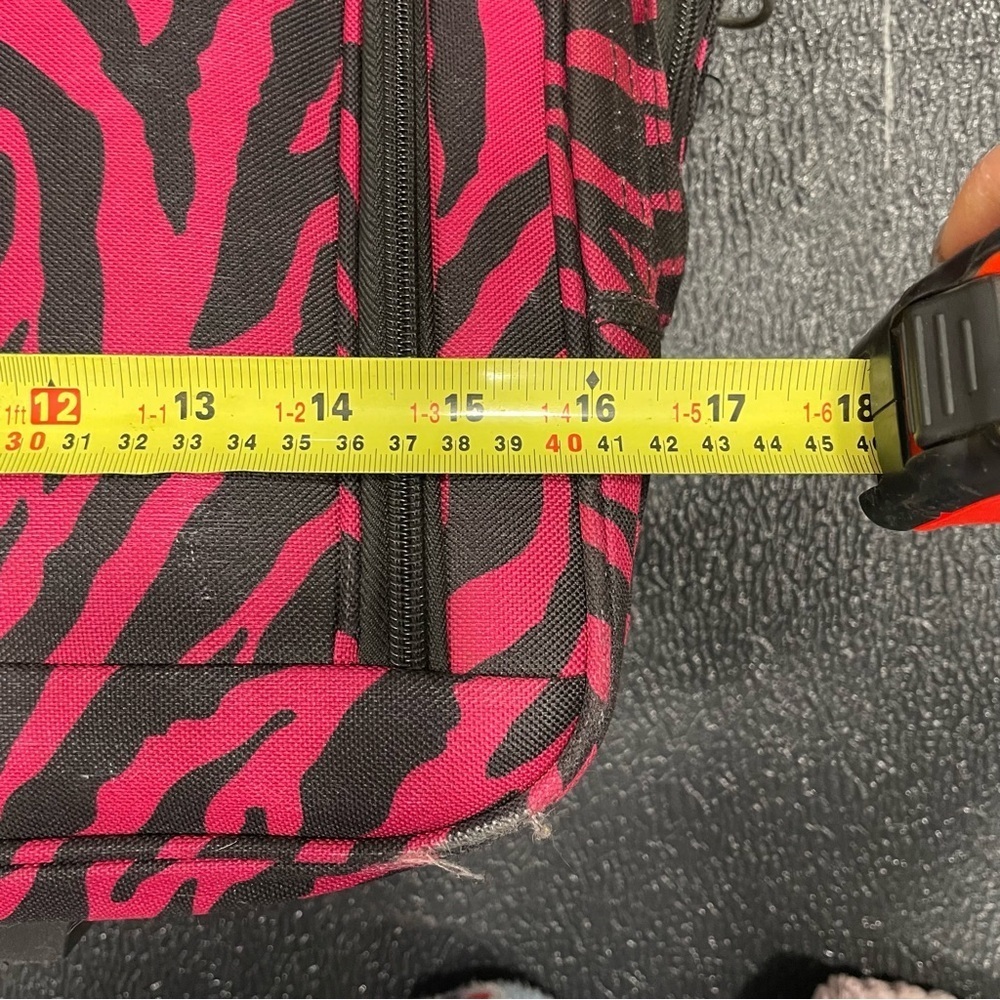 Stylish Pink Zebra Print Travel Bag - Picture 16 of 16